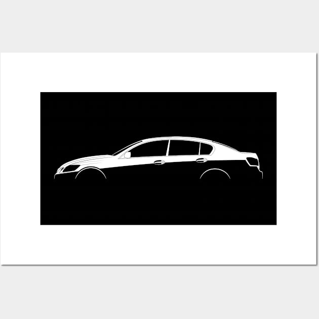 Lexus GS 430 (S190) Silhouette Wall Art by Car-Silhouettes